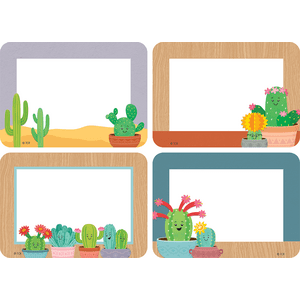 Teacher Created Resources Happy Cactus Crew Name Tags/Labels (TCR 6961)