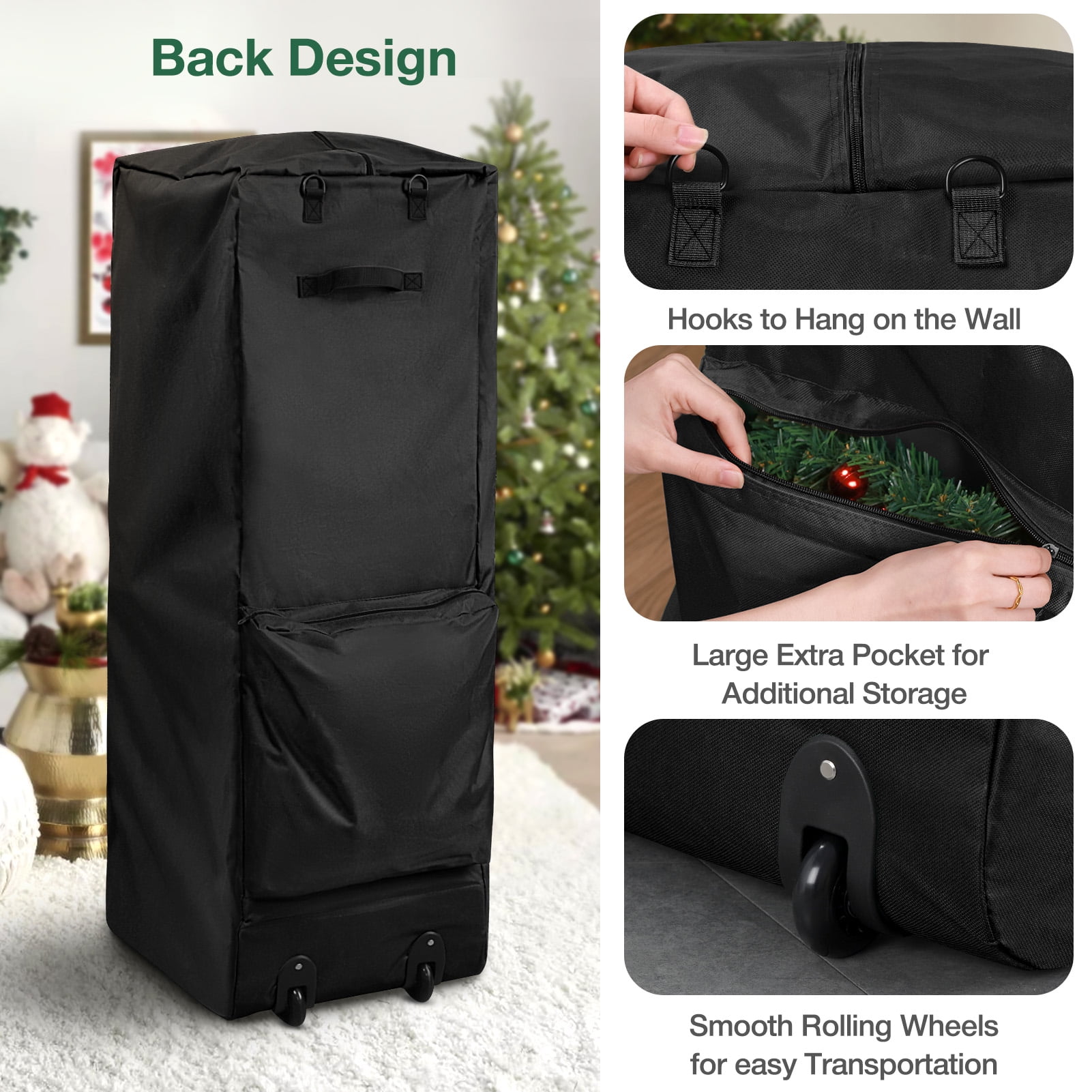 Ayieyill Christmas Tree Storage Bag, Christmas Tree Bag - For 9 FT ...