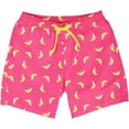 thumbnail image 6 of Tipsy Elves Men's Vacation Pink Banana Peel Stretch Swim Trunks Size XX-Large, 6 of 7