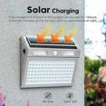 thumbnail image 2 of Luces solares al aire libre 112 luces LED para cubierta con energía solar, impermeables, luces exteriores para escaleras, lámpara de poste de cerca, iluminación exterior para pasarela de patio, luz c, 2 of 4