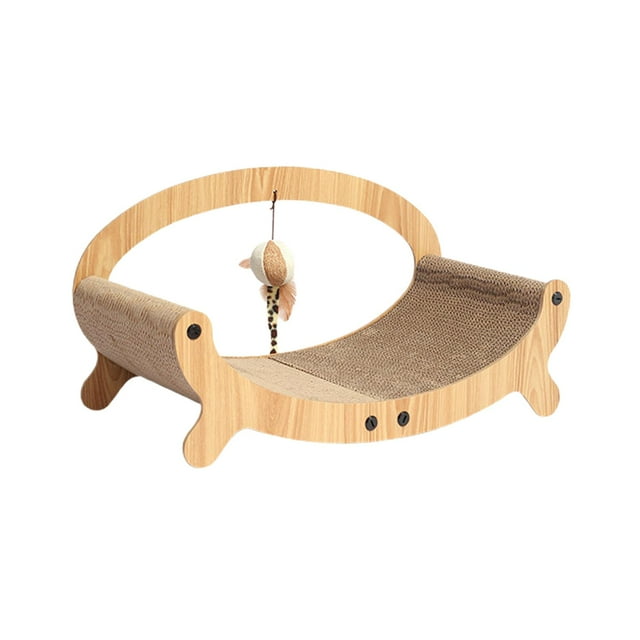 Rascador para gatos almohadilla para sofá tablero para rascar juguete interactivo para rascar cojín para mascotas Óvalo 495x26x24cm Yuyangstore Almohadillas para rascar gatos
