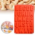 thumbnail image 4 of Zootealy Red Silicone Letter Alphabet Pudding Bakeware Mould Cake Chocolate Ice Make Mold, 4 of 8