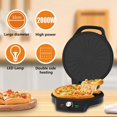 thumbnail image 2 of Pizza Maker Electric Griddle Nonstick Countertop Pizza Oven with 30-Min Timer & Auto Shut-Off,for Burgers,Crepes US Plug, 2 of 8