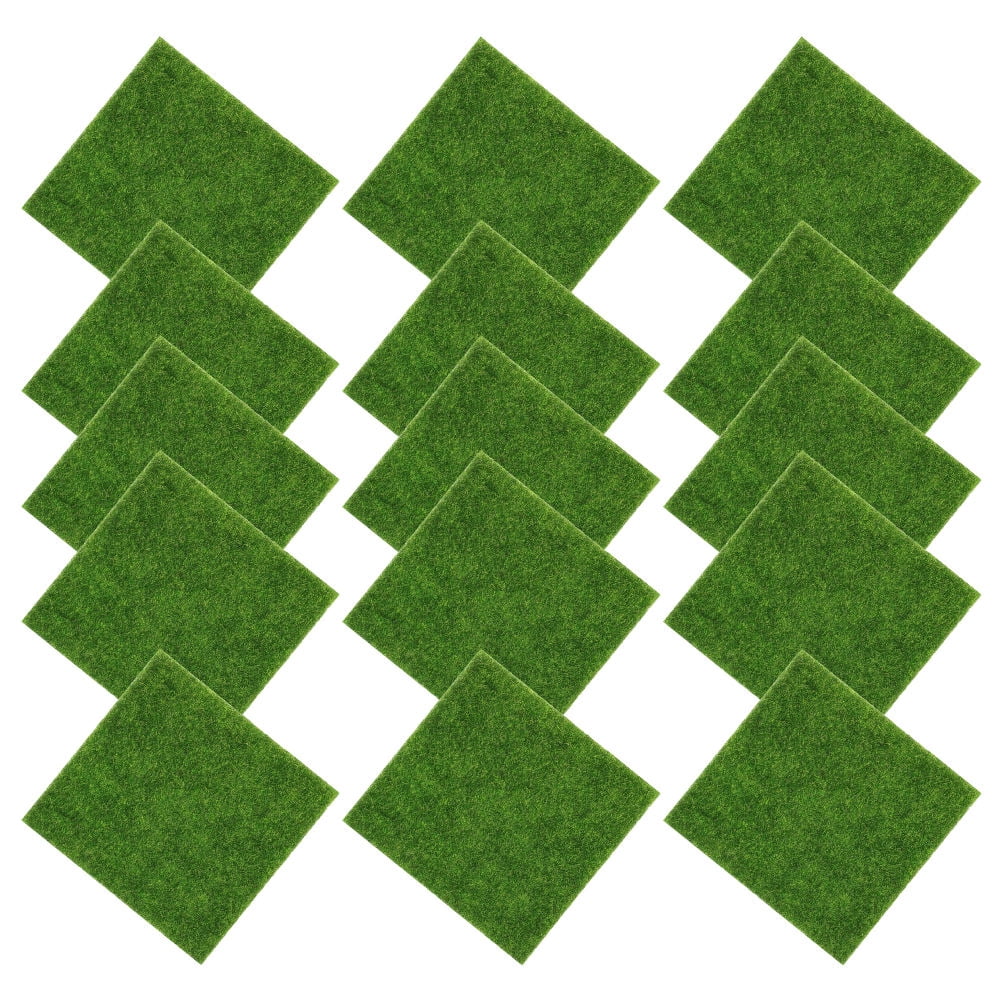YOSADIER Realistic Artificial Green Moss Decoration Plastic Plant for Office Versatile Use