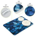thumbnail image 4 of Kitchen Drying Mat 16x18In Drying Dish Mat Dish Drying Mats Kitchen Countertop Multi-Function Drain Drying Mat Kitchen Table Blue Flower2, 4 of 8