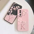 thumbnail image 4 of For Honor 90 Case Stylish Letters Soft Silicone Cover Beautiful Cherry Flower Initial Alphabet Fundas For Honor90 Shell Bags, 4 of 5