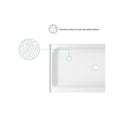 thumbnail image 5 of Elegant Kitchen & Bath STY01-C4836 48 x 36 in. Single Threshold Shower Tray Center Drain, Glossy White, 5 of 10