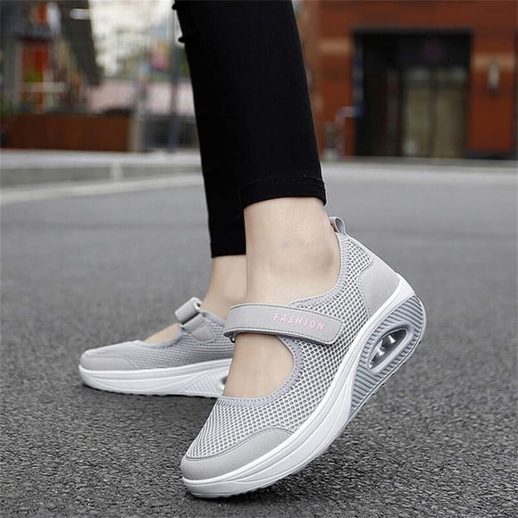 Zapatos de verano para mujer, zapatos de mediana edad y ancianos, zapatos de malla para correr al aire libre Wmkox8yii shalkjhdk2926