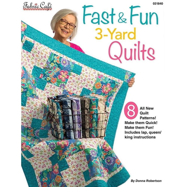 Edredones Quilts Book Fabric Cafe Fast & Fun de 3 yardas