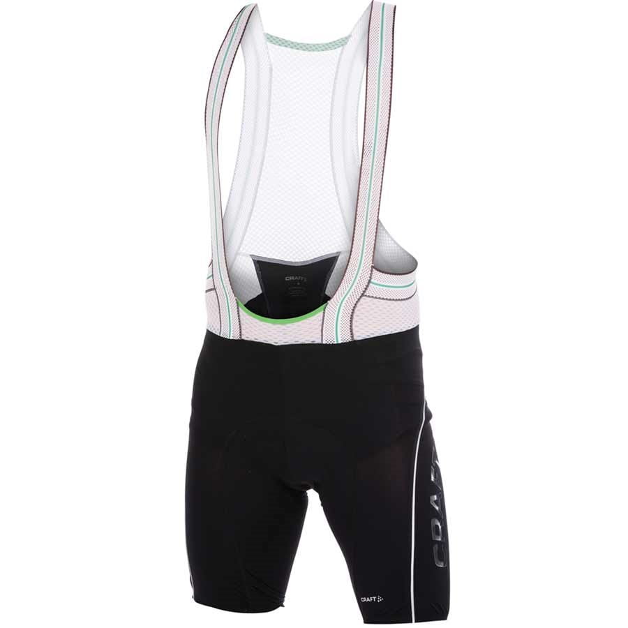 Craft Men Tech Bib Shorts SM Black White by Craft