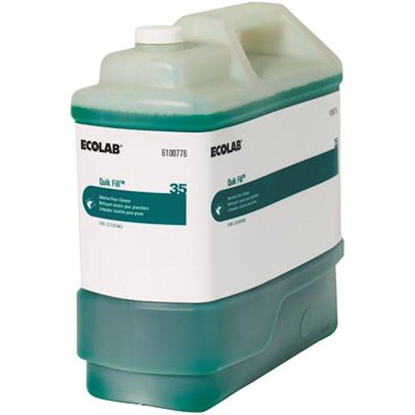 Ecolab 6100776 Quik Fill 35 Maxx Dual Action Floor Cleaner, 2.5 Gal