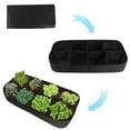 thumbnail image 4 of Naiovety Bolsa de fieltro de rejilla múltiple para plantar vegetales sin complicaciones, materiales duraderos que promueven el crecimiento y la Jardín y Patio negro 60cm*60cm*30cm, 4 of 6
