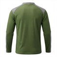 thumbnail image 5 of Conairie Polo Shirts For Men Long Sleeve Solid Color Fashion Lightweight Loose Button Up Henley Shirt Spring Comfort Classic Basic Blouse Green M, 5 of 5