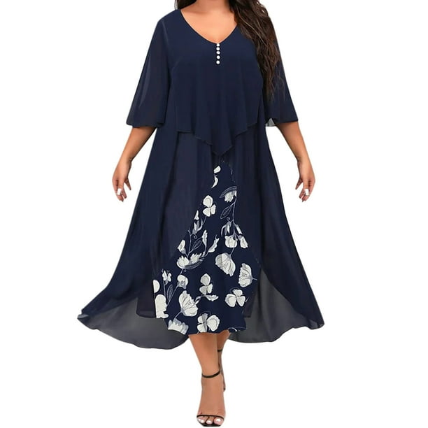 Navy blue mid length dress outlet