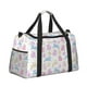 thumbnail image 2 of Fotbe Easter Colorful Rabbit Bolsa de Viaje con Estampado, Bolsa de Fin de Semana para Mujer con Compartimento para Zapatos, Bolsa de Gimnasio con Bolsillo Húmedo, 2 of 7