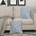 thumbnail image 3 of Blue White Polka Dots Pillow Covers 20x20 Set of 2 Modern Trendy Minimalist Art Brush Print Decorative Outdoor Pillowcases Abstract Farmhouse Throw Cushion Case Decor for Couch Sofa Bed, 3 of 6