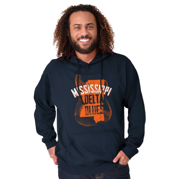 Mississippi Delta Blues Guitar Player Hoodie Sweatshirt Women Men Brisco Brands S