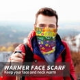 thumbnail image 7 of Neck Gaiter Face Cover Scarf, Rainbow peace sign cute Soft Face Sun Mask Cover Scarf Headband Cooling Sweat Absorbing Bandanas Hiking Cycling Running, 7 of 7