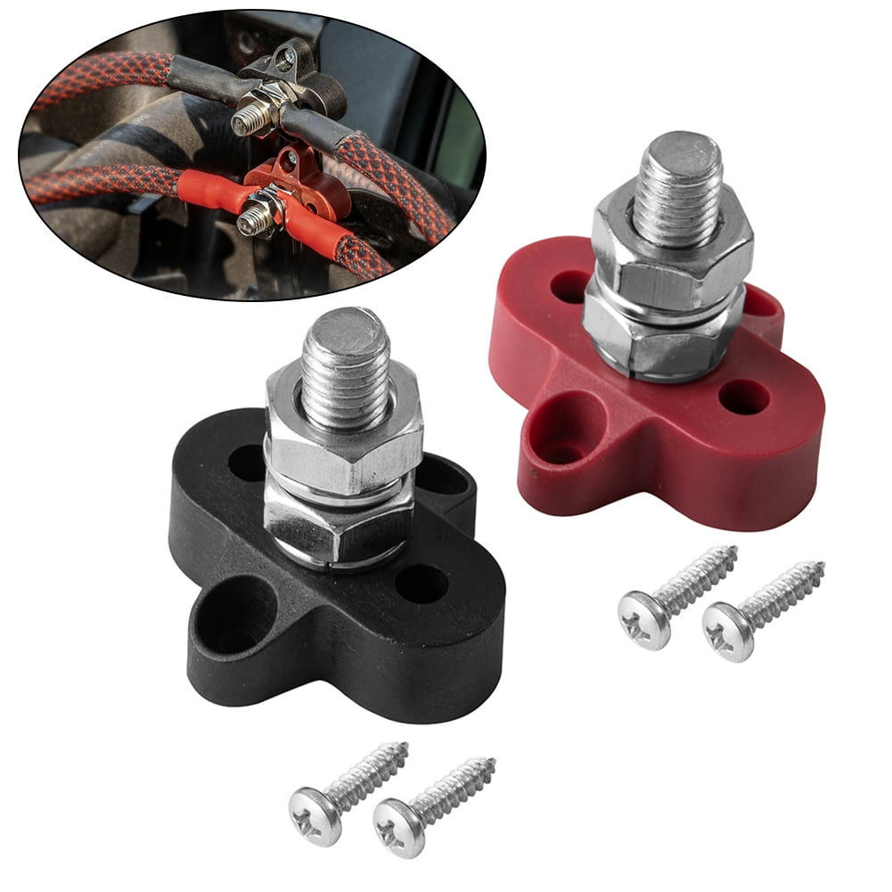 FALYEE 48V DC Max M10 Battery Power Distribution Terminal Block Stud Junction Post Set