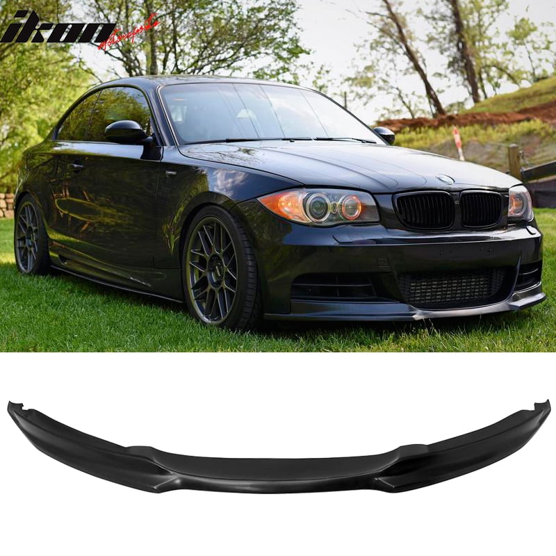 Compatible with 0713 BMW 1 Series E82 MSport MT Front Bumper Lip Spoiler PU