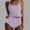 B_ Purple, variant on UTSJKR $10 & under Cute Two Piece Bathing Suits Women Ruffle Flounce Crop Top High Waisted Bikini Set Swimsuit Tummy Control Swimwear Pink S
