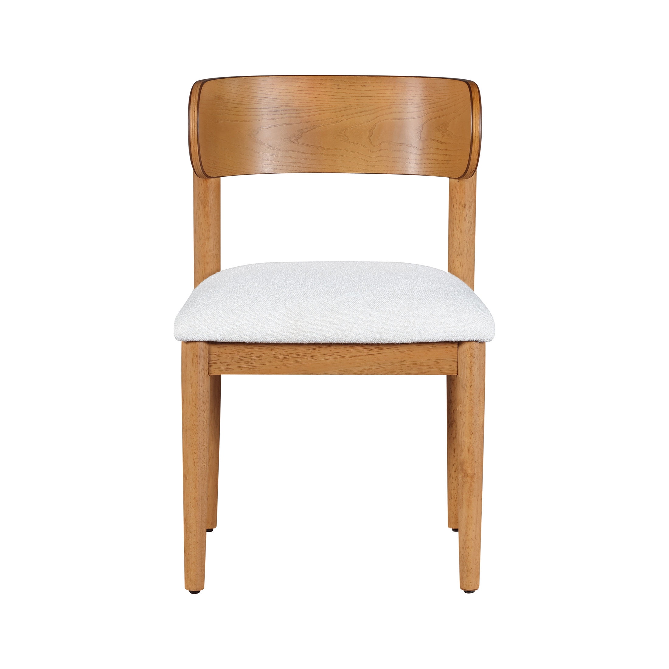 Beautiful Drew Dining Room Chair by Drew Barrymore, Warm Honey Finish, 2 Pack