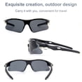 thumbnail image 2 of Gafas Deportivas ZOSIMP con Protección UV400 Unisex Negras, 2 of 6