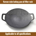 thumbnail image 7 of Camping Grill Pan, Stainless Steel Outdoor Barbecue Griddle with Oil Drain, Portable Camping Cooking Accessory for Campfire, Picnic, and Backyard Grilling, 7 of 7