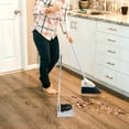 thumbnail image 5 of FENGGUIQU Heavy Duty Stainless Steel Dustpan with Handle, Upright Garbage Shovel for Home Cleaning, 10 x 8.5 Inches, 5 of 8