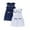 25120107#Navy, variant on 2-Pack Toddler Girls School Dresses, Sleeveless Peter Pan Collar Uniform Dresses for Back to School, White & Navy, 2T–7T