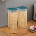 thumbnail image 6 of Clear Airtight Cereal Storage Container With Lids - Kitchen Food Storage Container for Grain, Sugar, Flour, Rice, Nut, Snacks, Perfect for Kitchen Pantry Organization and Home Food Preservation, 6 of 9