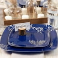 thumbnail image 3 of EcoQuality 10" inch Square Plastic Plates Heavy Duty Plastic Hanukkah Dinner Plates with Blue Silver Chanukah Design Hanukkah Party Disposable Entree Plate China Like Blue Charger Plate (100 Pack), 3 of 4
