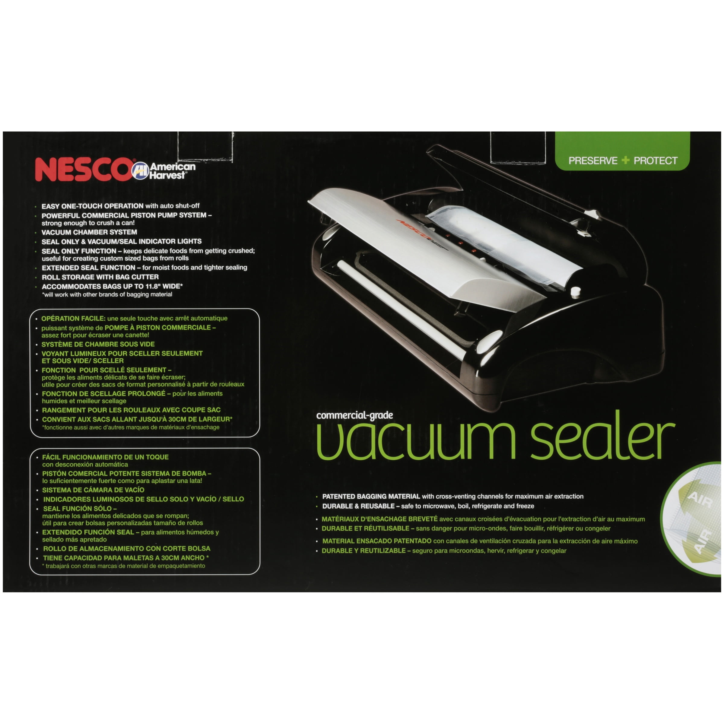 Nesco American Harvest CommercialGrade Vacuum Sealer Box eBay
