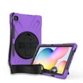 thumbnail image 2 of KIQ Shield Series Galaxy S6 Lite Case , Heavy Duty Tablet Shockproof Rugged Cover W/Stand Shoulder Strap for Samsung Galaxy Tab S6 Lite Case 10.4-inch 2022/2020 P610/P613/P615/P619 [Purple], 2 of 8