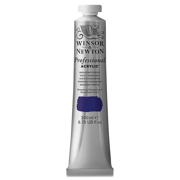 Winsor & Newton Professional Acrylics - Dioxazine Purple, 200 ml tube