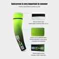 thumbnail image 2 of 1 par Ciclismo Correr UV Protección solar Deporte Brazo Manga Cubierta (Verde L), 2 of 4