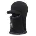 thumbnail image 5 of Gorro de punto de una pieza cálido con forro polar grueso de invierno para hombre, gorro de lana con cremallera cálido para ciclismo al aire libre, gorro para mujer, 5 of 5