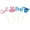 multicolor, variant on 12pcs Boy Or Girl Cupcake Toppers Food Dessert Cake Picks For Gender Reveal Party Decoration Supplies Blue Baby Shower Gift