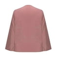 thumbnail image 5 of XFLWAM Women's Cape Blazer Split Long Sleeve Open Front Blazer Jacket Business Casual Suit Tops Cardigan Coats Pink L, 5 of 6