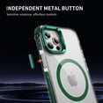 thumbnail image 4 of Allytechgroup Clear Magnetic Case for Apple iPhone 16 Pro Max, Camera Lens Kickstand Compatible with Magsafe Slim Fit Drop Protection Shockproof Back Case Cover for iPhone 16 Pro Max, Green, 4 of 8