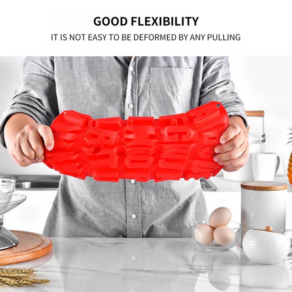 Silicone Letter Cake Mold DIY Ice Tray Kitchen Cake Pan Non-stick without BPA Chocolate Mold Red Mold Cake Baking Utensils Baking & Pastry Tools - image 4 of 8