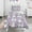 Bichon Dog Purple, variant on Bichon Dog Purple Florals Duvet Cover and Pillowcase Set for Single Bedding, Bedroom Accessories for Kids Teens