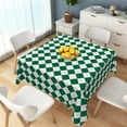 thumbnail image 3 of Tchckioa 54x54 Inch Square Tablecloth,Waterproof Table Cloth for Kitchen Decor,Green and White, 3 of 6