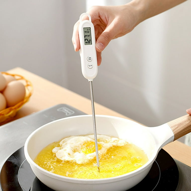 1pc Kitchen Oil Thermometer, Probe Digital Food Temperature Thermometer For  Barbecue And Baking