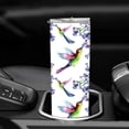 thumbnail image 6 of Hummingbird Skinny Tumble with Lid and Straw, 20 OZ Stainless Steel Vacuum Insulated Double Wall Travel Tumbler Cup Hummingbird Gifts for Men Women Bird Lovers, 6 of 6