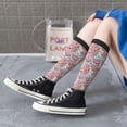 thumbnail image 3 of Lsque Cartoon Hearts Printed Crew Socks Men's Women's LightWeight Thin Casual Calf Socks ,Knee High Socks,Cotton Socks, 3 of 9