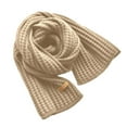 thumbnail image 4 of Women's Winter Knit Warm Scarf Super Soft Long Knit Scarves (White One Size), 4 of 5