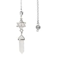 thumbnail image 2 of Collar con colgante de piedra de cristal con prisma Hexagonal para y adultos, joyería de blanco Yuyangstore Colgante prisma hexagonal, 2 of 7