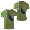 thumbnail image 1 of New Creative Design Dragonfly graphic t shirts Summer Fashion Interesting Personality Printing Round Neck Short Sleeve Tees Tops, 1 of 5
