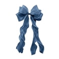 thumbnail image 4 of Bmisegm Headwear for Girls Elegant Triple Layer Bow Flowing Ribbon Bridal Hair Clip for Wedding Occasions Headbands Navy_001, 4 of 6